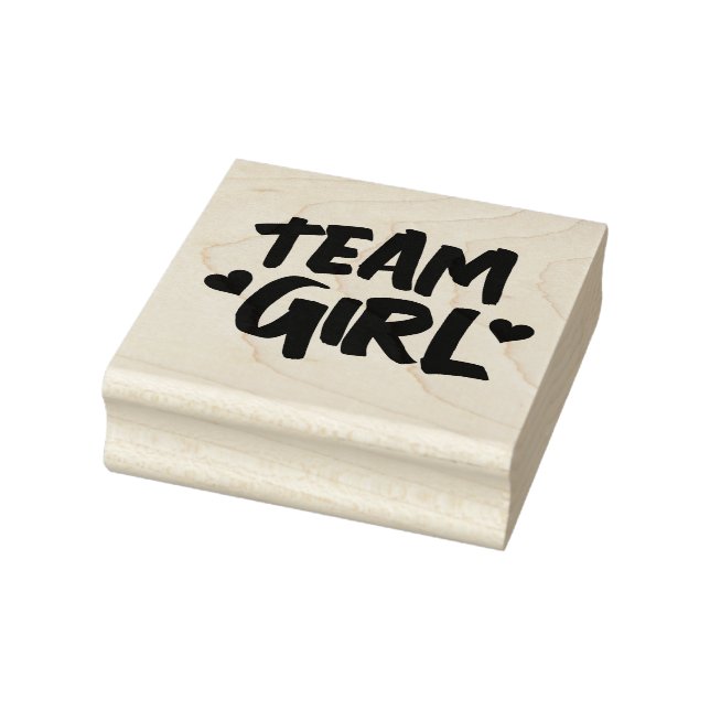 Team Girl Baby Shower Gummistempel (Stempel)
