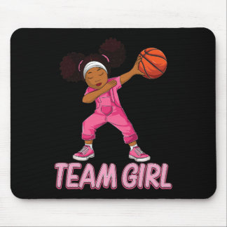 Team Girl Bysketbyll Bbyll Player Mousepad