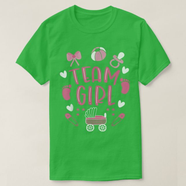 Team Girl Gender Reveal 703 T-Shirt (Design vorne)