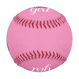Team Girl Gender Reveal Baseball