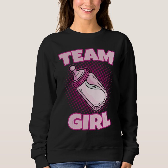 Team Girl Gender Reveal Party Team Pink Baby Annou Sweatshirt (Vorderseite)