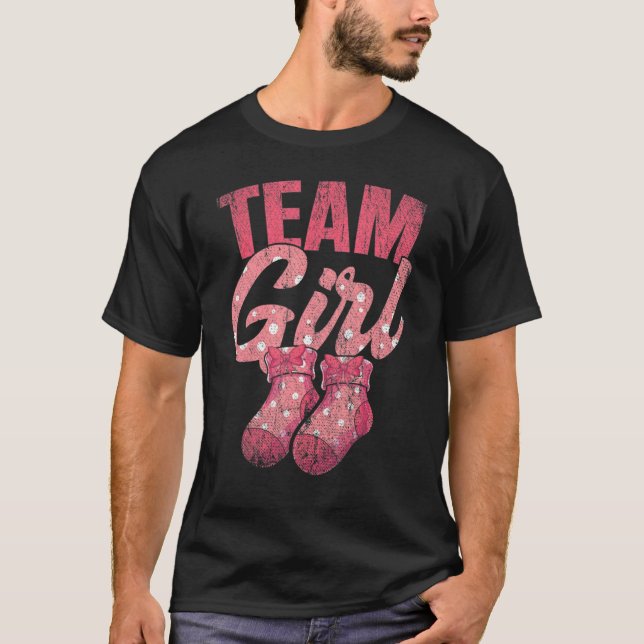 Team Girl Gender Reveal Party Team Pink Baby Annou T-Shirt (Vorderseite)