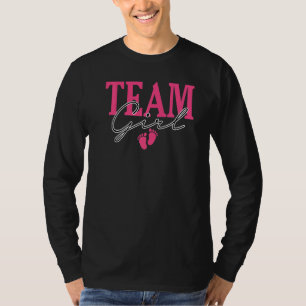 Team Girl Gender zeigen Baby-Dusche pink oder blau T-Shirt