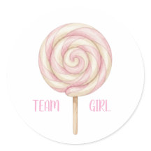 Team Girl Pink Lollipop Geschlecht Enthüllung Abst