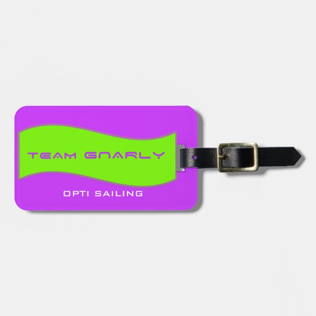 Team-Gnarly Gang-Taschen-Umbau Gepäckanhänger (Vorderseite horizontal)