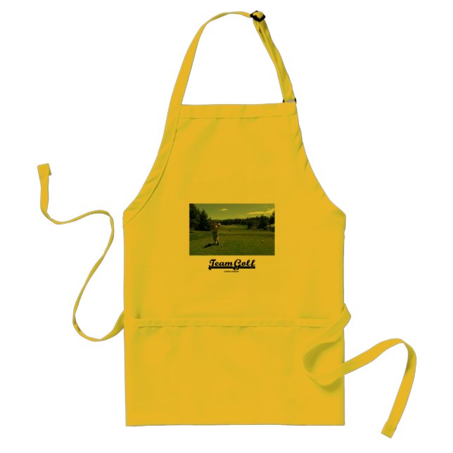 Team Golf (Golfer auf Golfplatz) Schürze (Vorne)