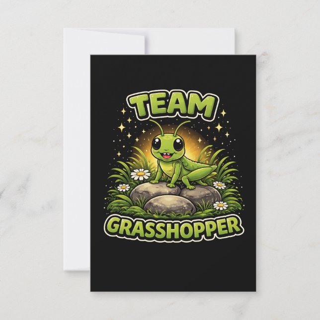 Team Grasshopper Dankeskarte (Vorderseite)