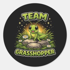 Team Grasshopper Runder Aufkleber
