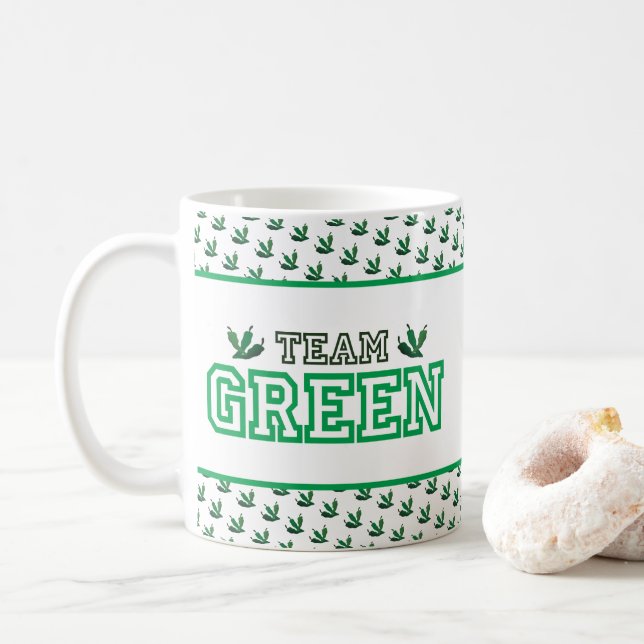 TEAM GREEN Mitglied Kaffeetasse (Mit Donut)