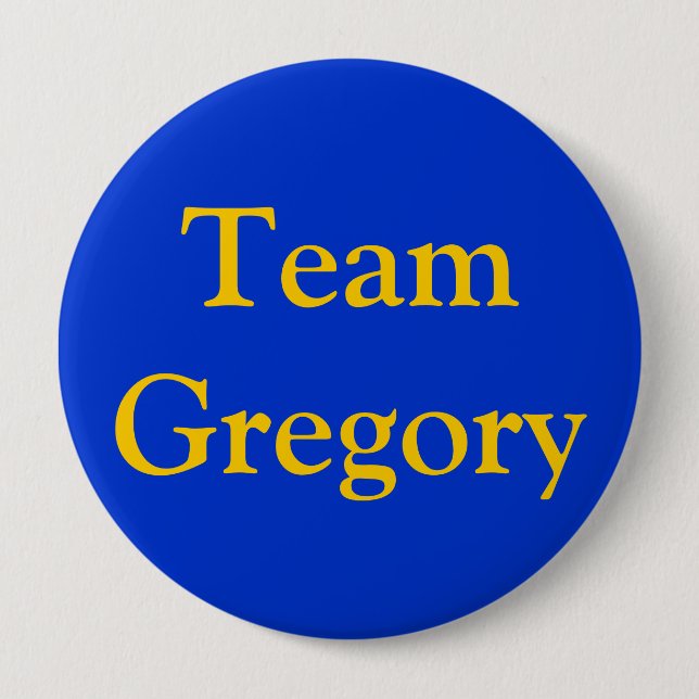 Team Gregory Button (Vorderseite)