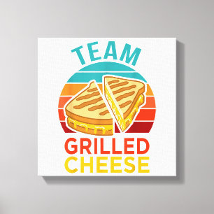 Team Grilled Cheese Funny Sandwich Lover Graphic Leinwanddruck
