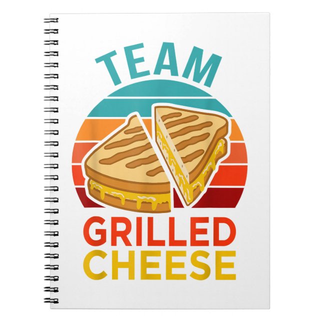 Team Grilled Cheese Funny Sandwich Lover Graphic Notizblock (Vorderseite)