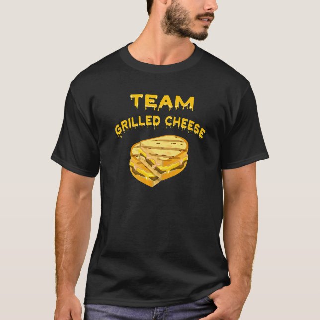 Team Grillter Käse Cheddar Funny Food Sandwich bis T-Shirt (Vorderseite)