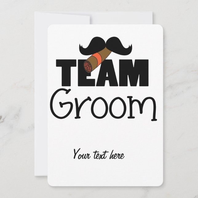 Team Groom (Vorderseite)