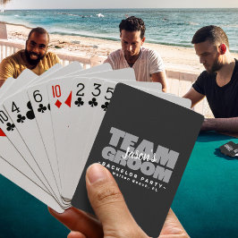 Team Groom Bachelor Party Poker Wedding Stag Party Spielkarten
