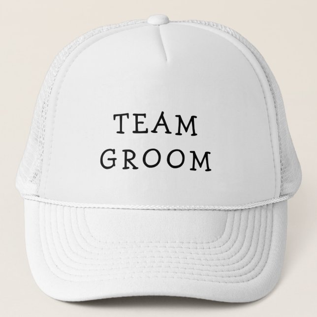 TEAM GROOM BACHELOR TUCKER HAT TRUCKERKAPPE (Vorderseite)
