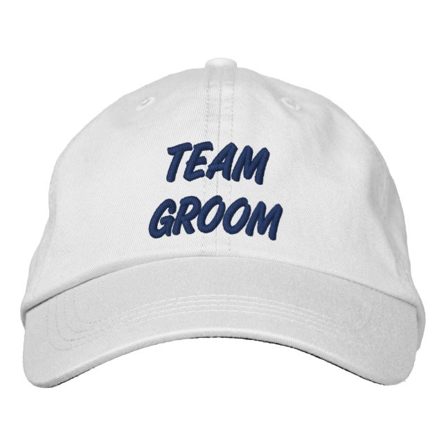 Team Groom Bestickte Kappe (Vorderseite)