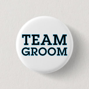 Team Groom Blue Kontur Button