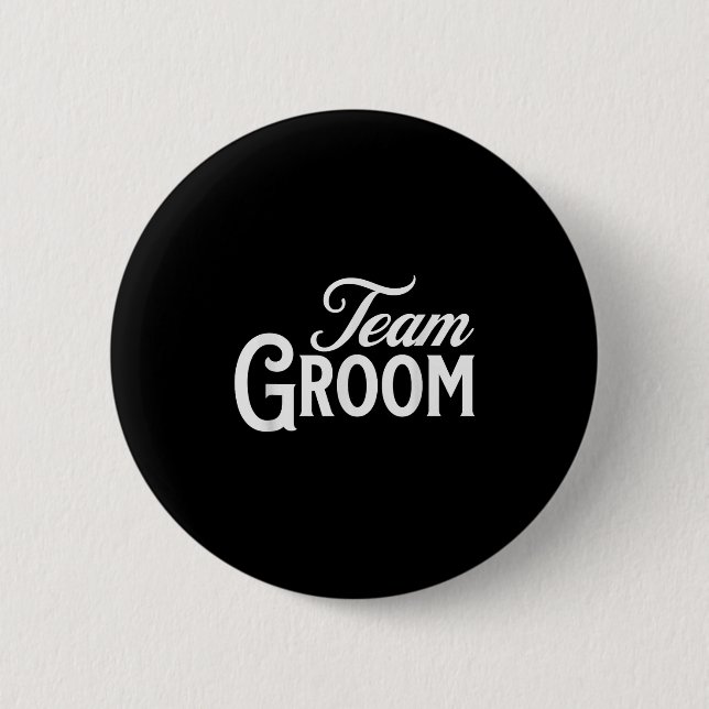 Team Groom Group Matching Bachelor Party 2024 Groo Button (Vorderseite)