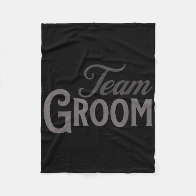 Team Groom Group Matching Bachelor Party 2024 Groo Fleecedecke (Vorderseite)