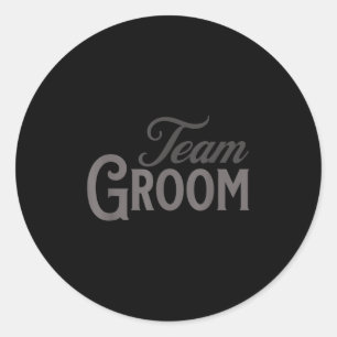 Team Groom Group Matching Bachelor Party 2024 Groo Runder Aufkleber