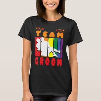 Team Groom Husband Crew gleiche geschlechtsspezifi T-Shirt