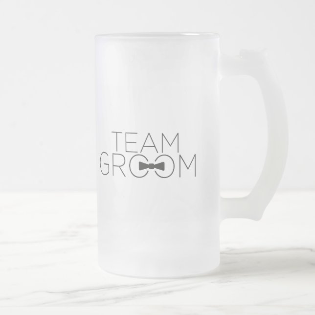 Team Groom Mattierte Tasse (Rechts)