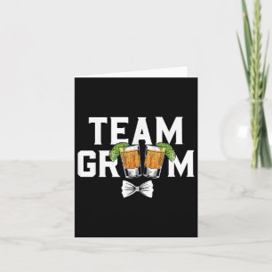 Team Groom Party Bachelor Shots Braut Hochzeit Karte