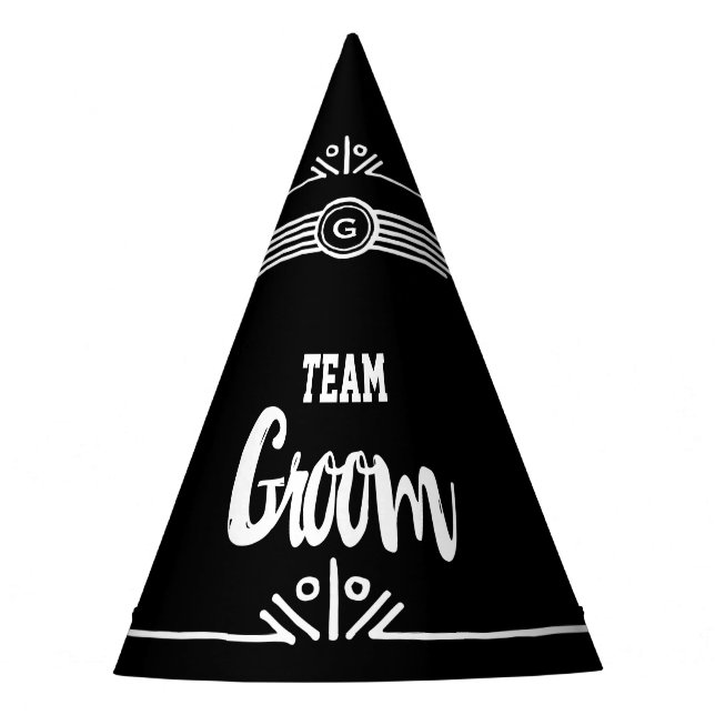 Team Groom Party-Hut Partyhütchen (Vorderseite)