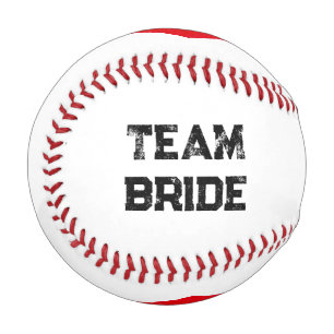Team Groom personalisiert Red Heart Baseball