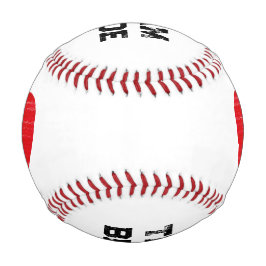 Team Groom personalisiert Red Heart Baseball