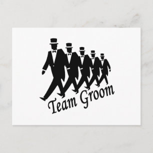 Team Groom Postkarte