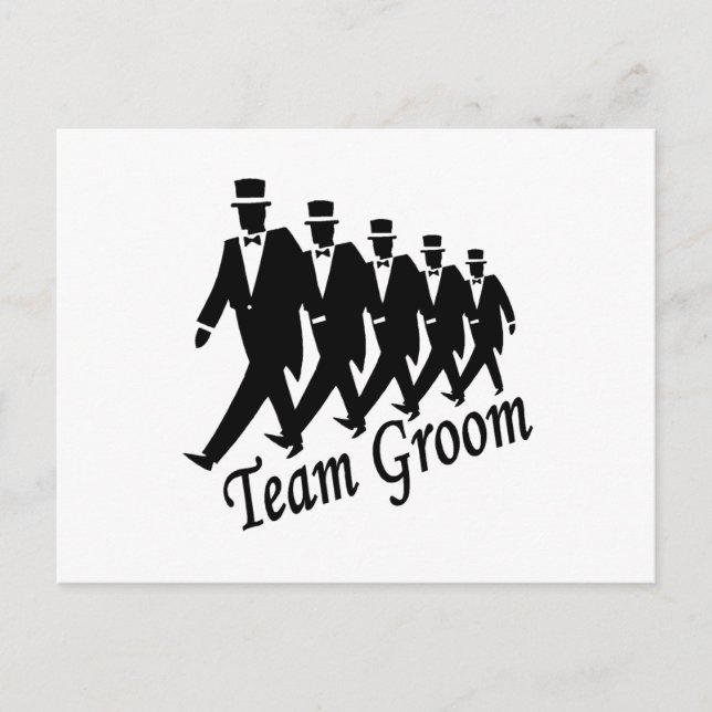 Team Groom Postkarte (Vorderseite)