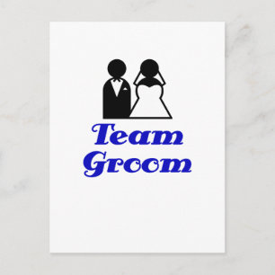 Team Groom Postkarte