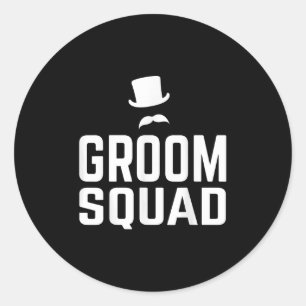 Team Groom Squad Wedding Bachelor Party Geschenk M Runder Aufkleber