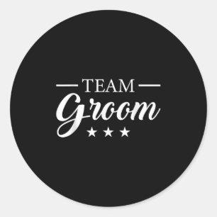 Team Groom Stag Party Team Groom Runder Aufkleber