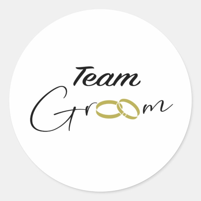 Team Groom Sticker (Vorderseite)