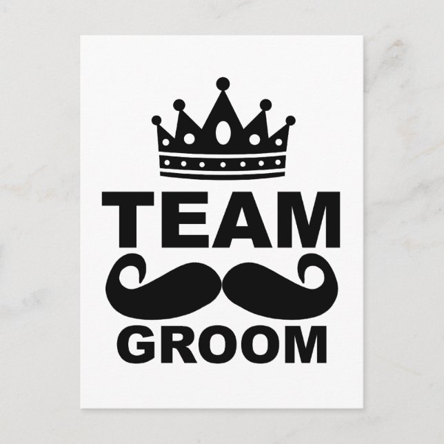 Team Groom T - Shirt M.png Postkarte (Vorderseite)