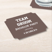 Team Groom Taupe Junggesellenabschied