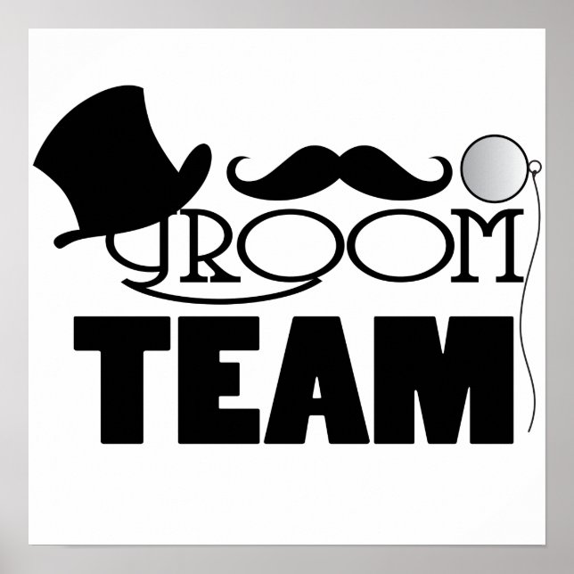 Team Groom - Tophut, Monokel Poster (Vorne)