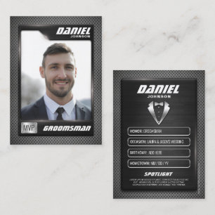 Team Groom Trading Cards, Geschenke für Trauzeugen Telefonnummerkarte