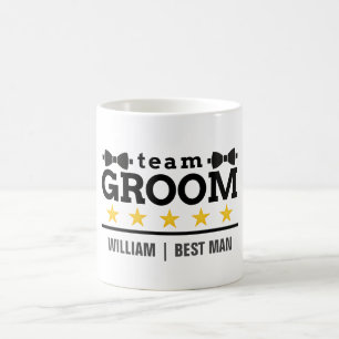Team Groom   TRAUZEUGE   Bachelor   SCHWARZ-WEISS Kaffeetasse
