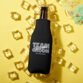 Team Groom Trauzeuge Name Wedding Party Black Ber Flaschenkühler