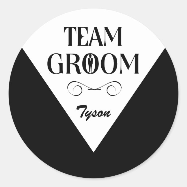 Team Groom - Trauzeugen Stickers (Vorderseite)