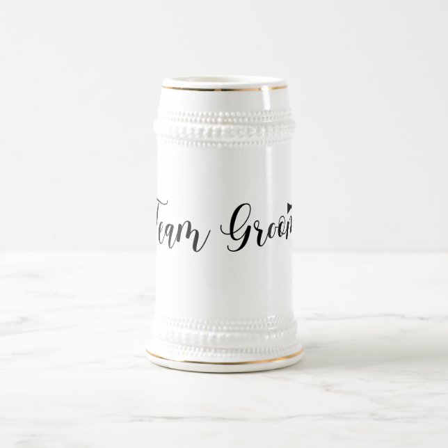 Team Groom-Wedding, Bachelor-Party-Krawatte Bierglas (Mittel)