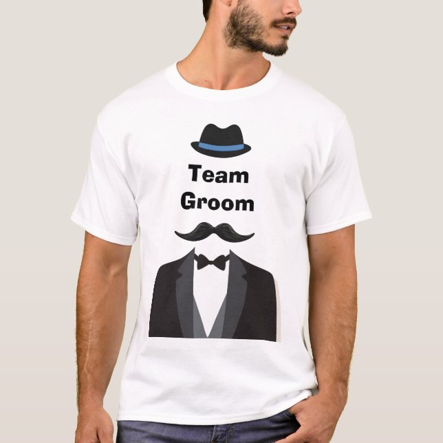 Team Groom Wedding Custom T-Shirt (Vorderseite)