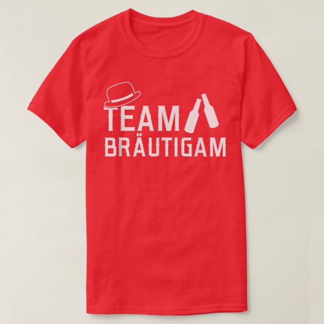 Team GroomBachelor Party2117 T-Shirt (Design vorne)