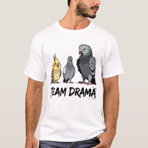 Team Grumpy Funny Birds Design für Vogel Liebhaber T-Shirt