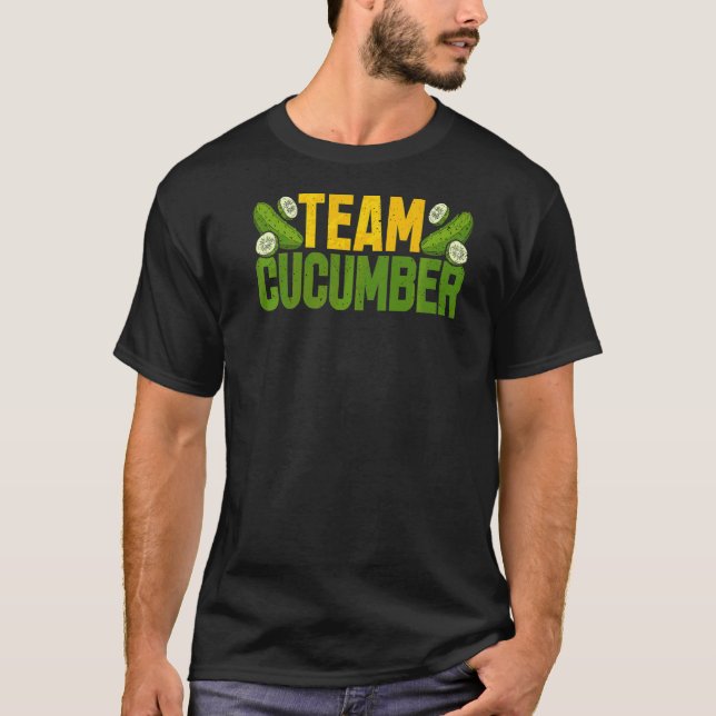 Team Gurke eingelegte Gurke Gemüse Vegan T-Shirt (Vorderseite)