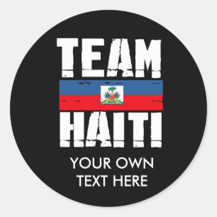 TEAM HAITI RUNDER AUFKLEBER